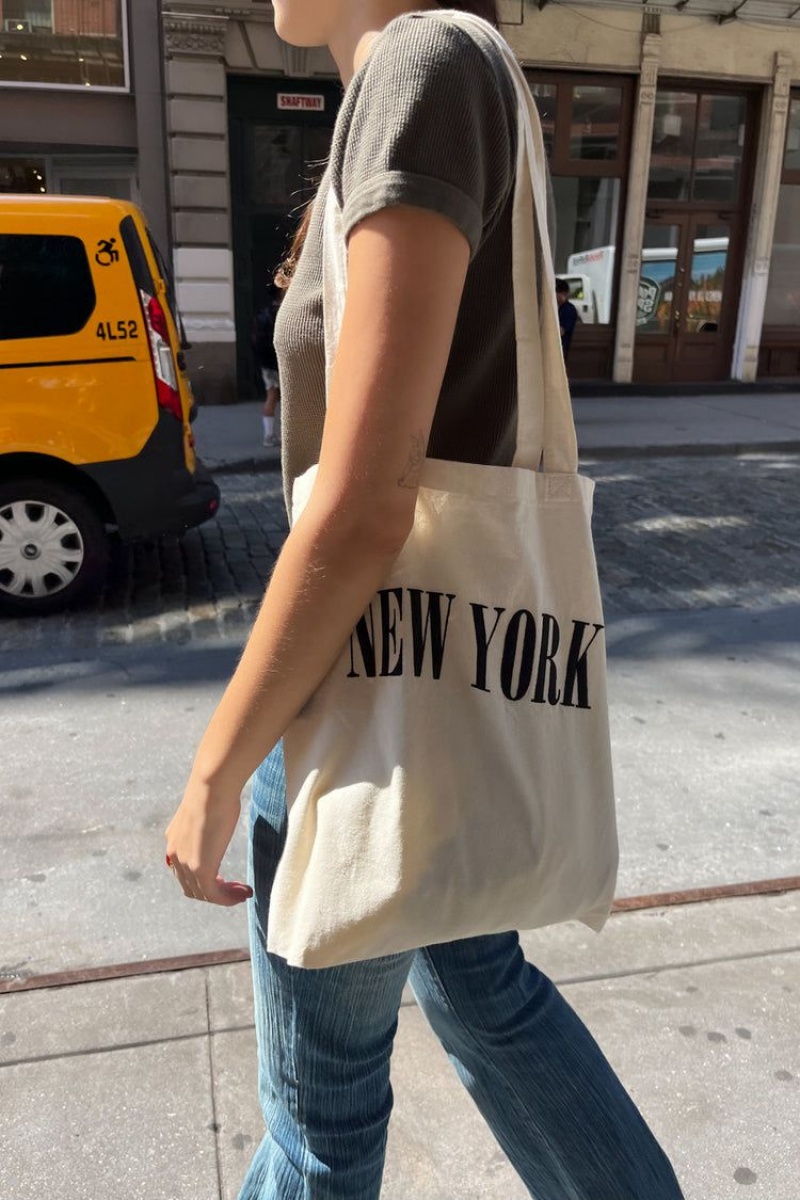 Sacs Fourre Tout Brandy Melville New York Blanche | ZEN-13498946